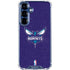 NBA Charlotte Hornets Distressed-Purple Galaxy S25 Clear Case